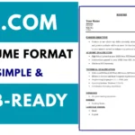B.COM Resume Format