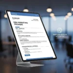 MBA Marketing Freshers Resume Format