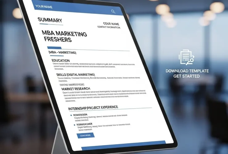 MBA Marketing Freshers Resume Format