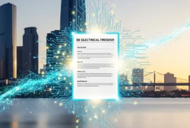 BE Electrical Fresher Resume Format