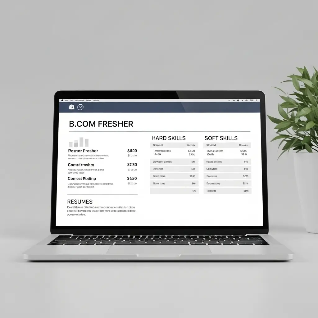 B.Com Fresher Resume Format