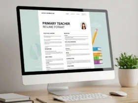 Primary Teacher Resume Format