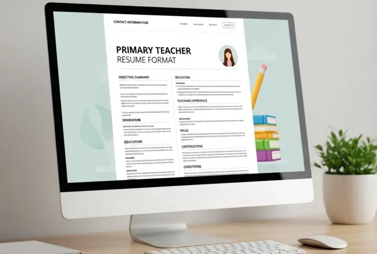 Primary Teacher Resume Format