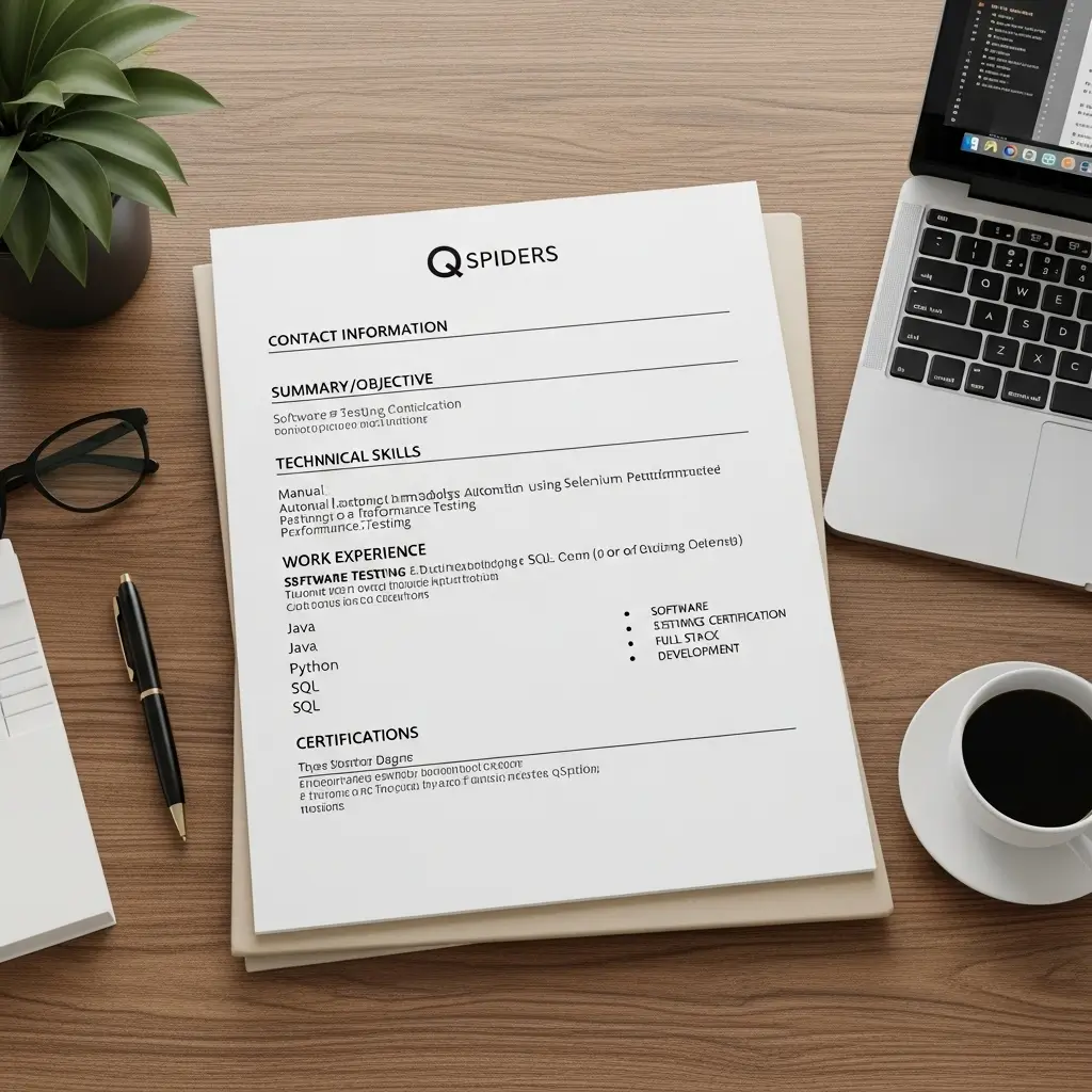 QSpiders Resume Format